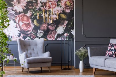 Home trends: wallpaper & plants