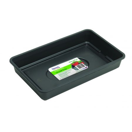 38cm Essentials Gravel Tray (without holes) Black