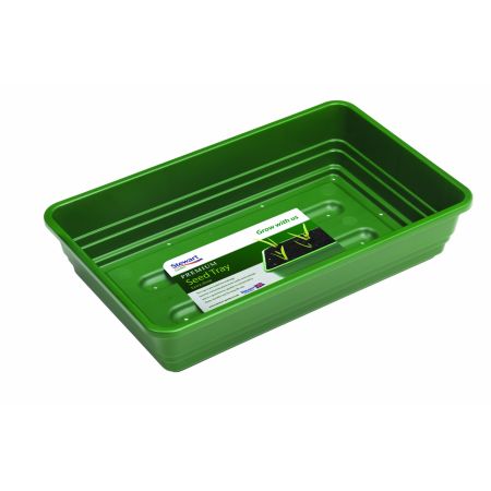 52cm Premium Extra Deep Seed Tray (with holes) Green