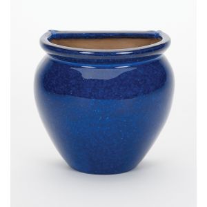 Blue Glazed Jar Wall Pot 29cm