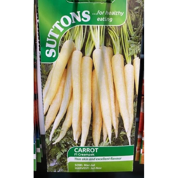 Carrot Seeds F1 Creampak Welland Vale Garden Inspirations Uppingham