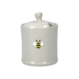 Ceramic Mini Honey Pot,  (LxWxD) 10x7x7cm