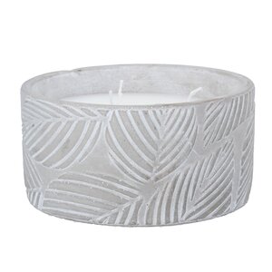 Citronella Bowl Candle 8.5cm - Two Tone Jungle Leaves