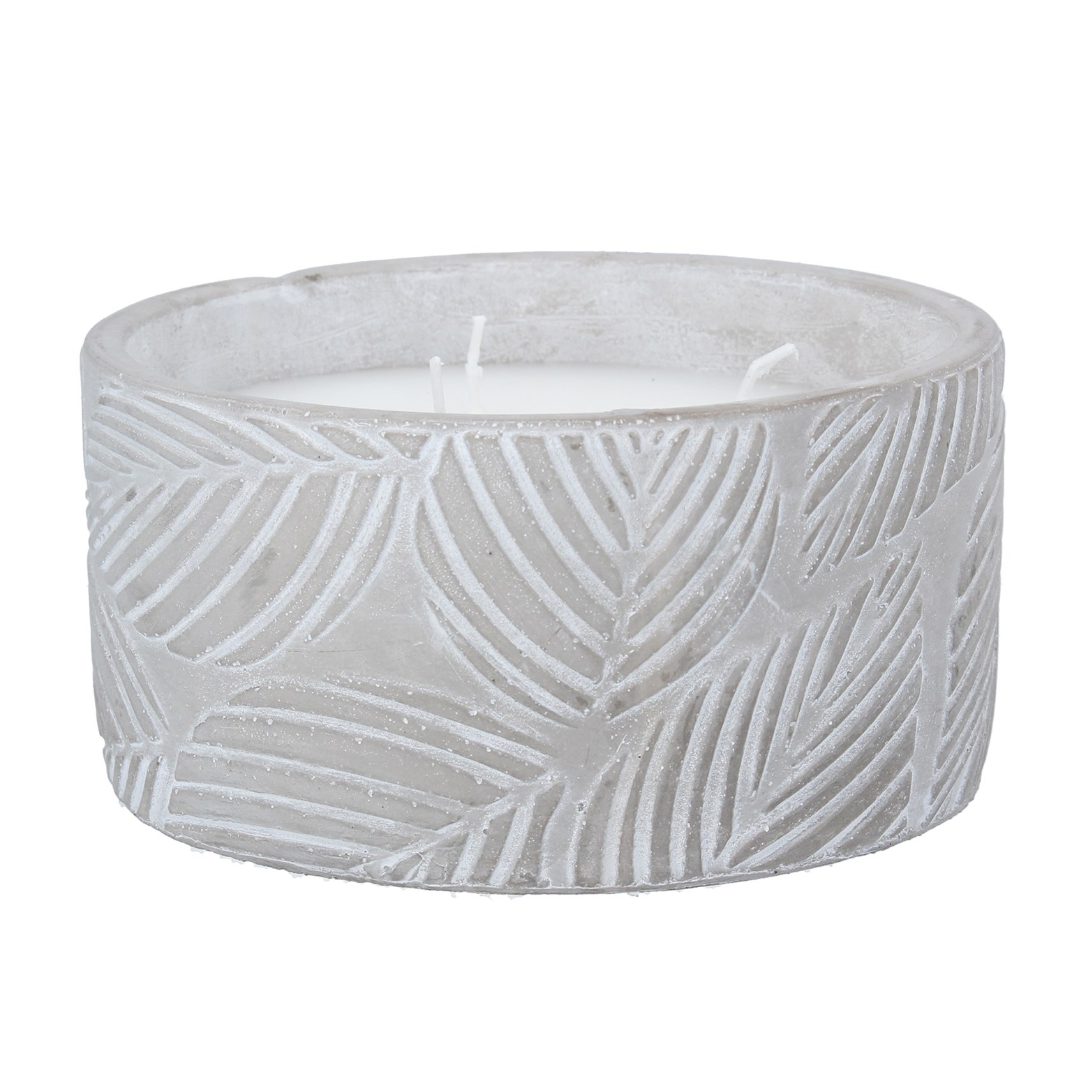Citronella Bowl Candle 8.5cm Two Tone Jungle Leaves Welland Vale