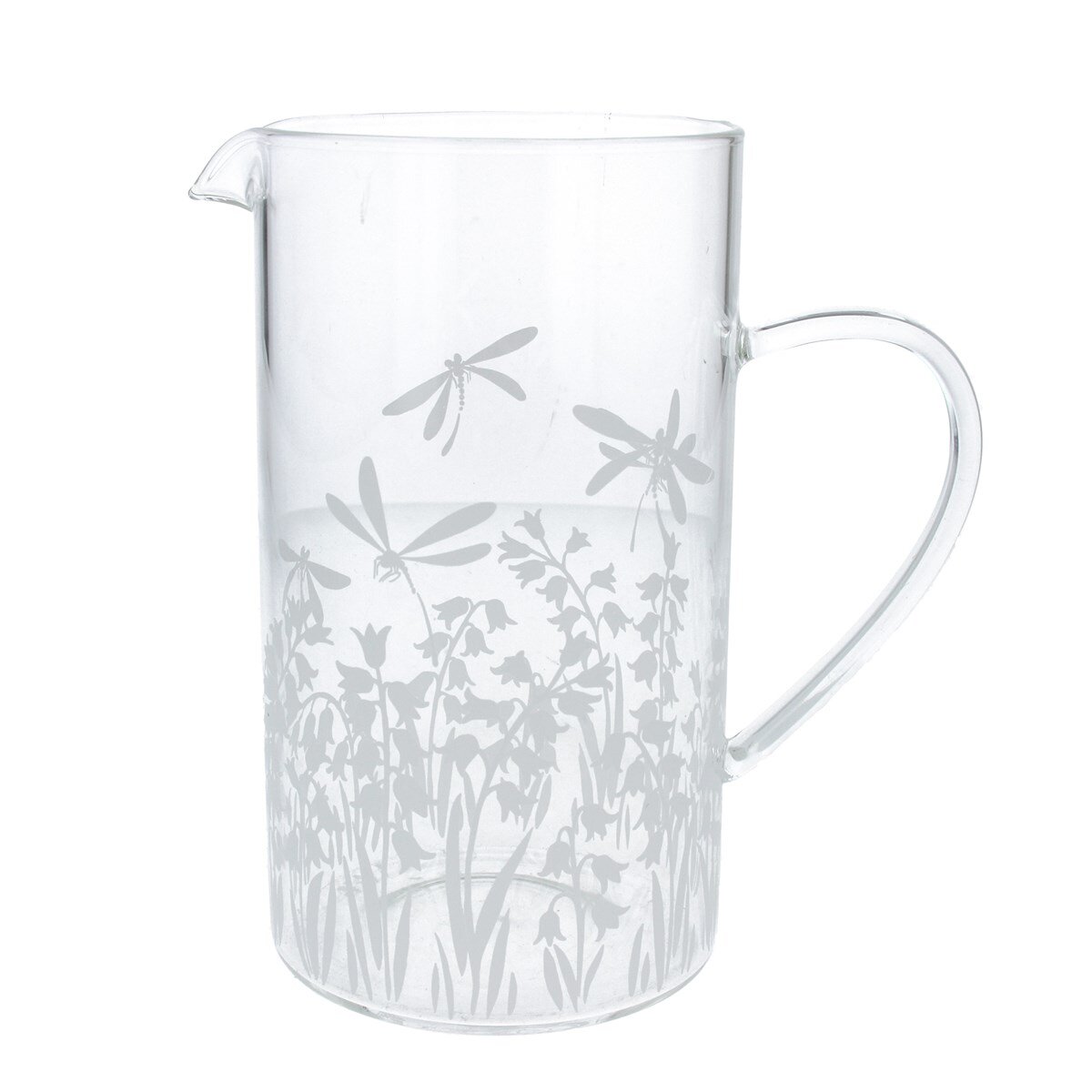Clear Glass Jug 20cm Bluebells Welland Vale Garden Inspirations