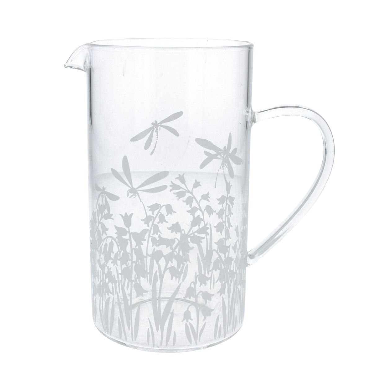 Clear Glass Jug 20cm Bluebells Welland Vale Garden Inspirations