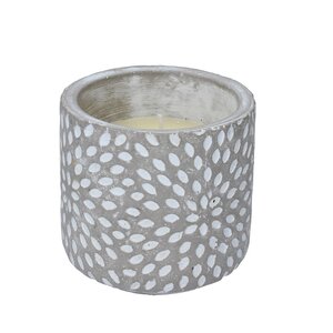 Concrete Citronella Candle 11cm - Sunburst