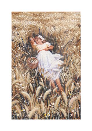 Girl In Barley
