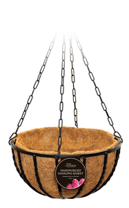 Handforged Hanging Basket c/w liner - 30cm
