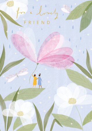 Lovely Friend Flower Umbrella