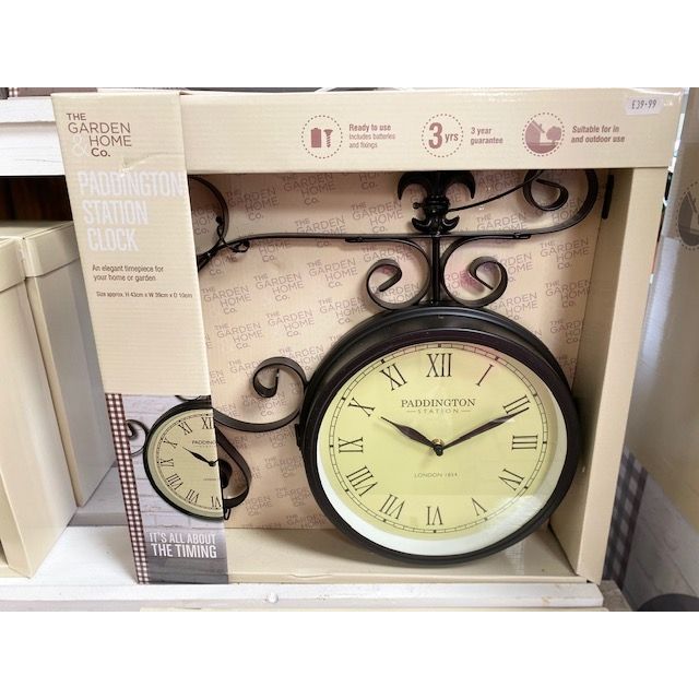 GM Paddington Station Clock Welland Vale Garden Inspirations Uppingham