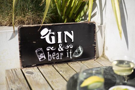 Gin & Bear It Sign