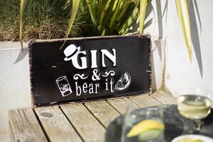 Gin & Bear It Sign