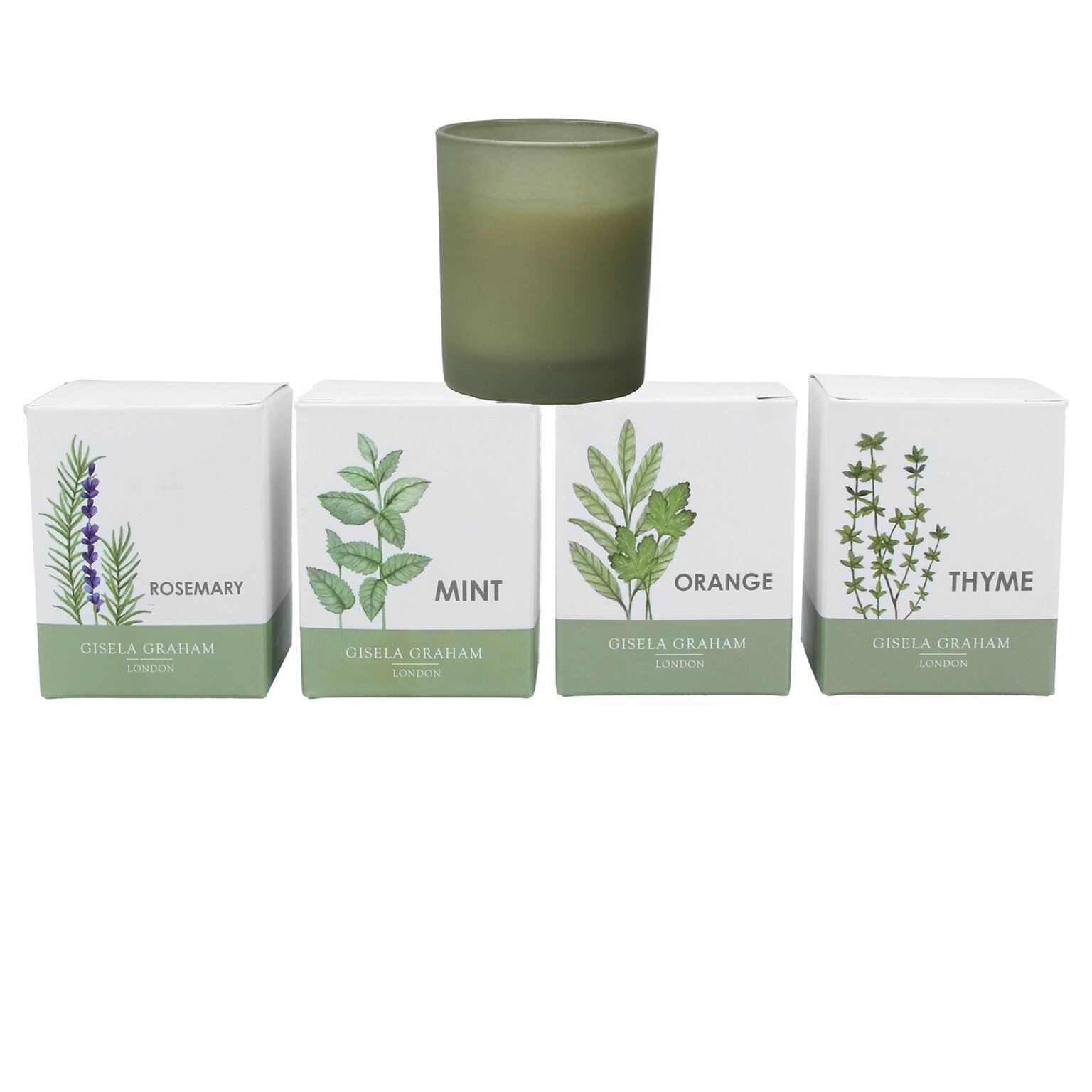 Mini Scented Candle in Pot 6cm Herbs, 4as Welland Vale Garden