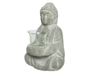 Tealightholder concrete buddha - image 1