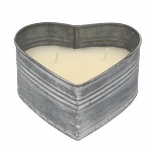 Tin Heart Citronella Candle