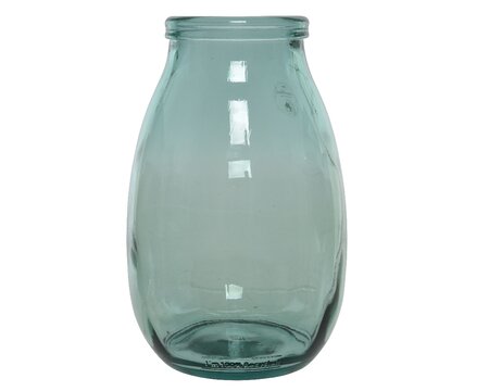 Vase glass - recycled shiny